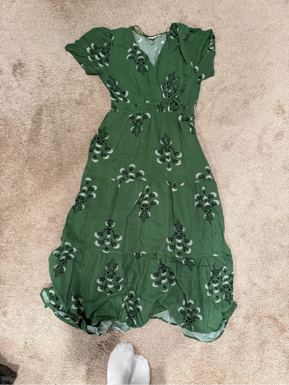 Knox Rose Green Floral Maxi Dress